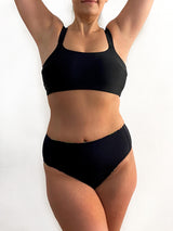 Bikini MAHINA negro (Pantaleta REVERSIBLE)