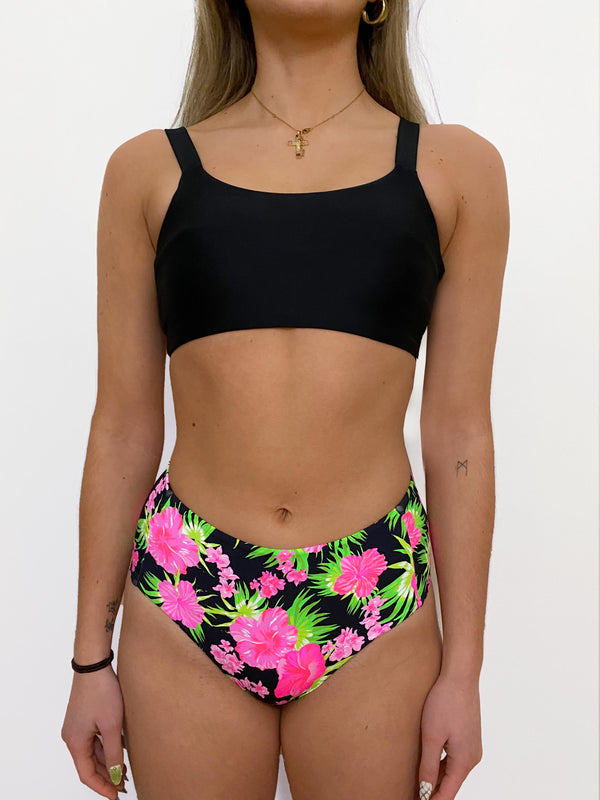 Bikini MAHINA negro (Pantaleta REVERSIBLE)