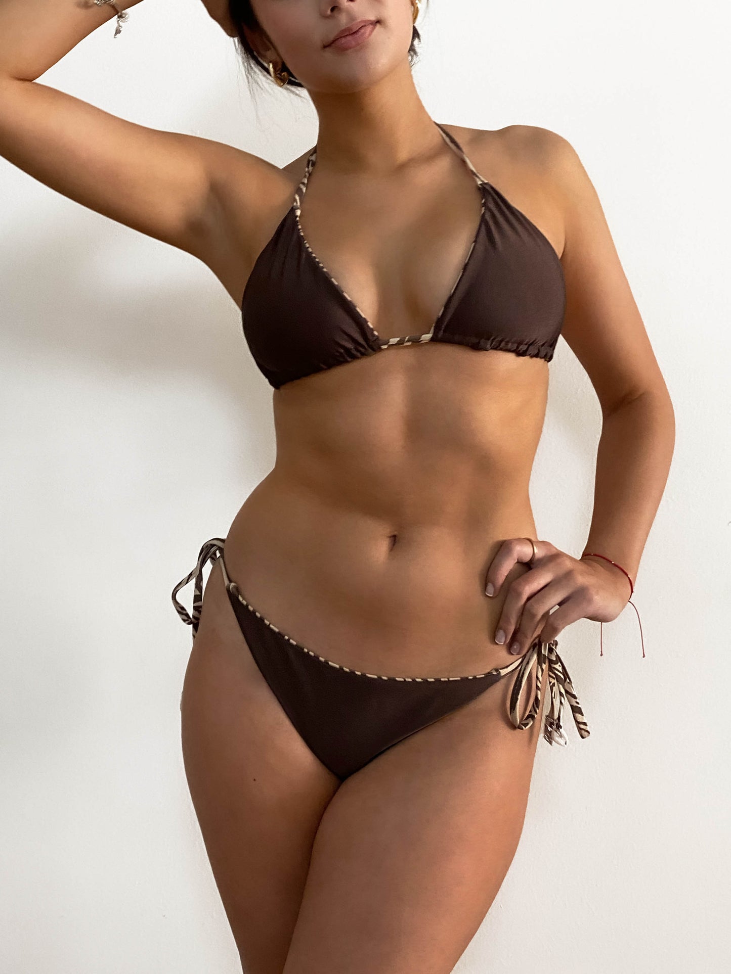 Bikini TAHAI cafe zebra REVERSIBLE